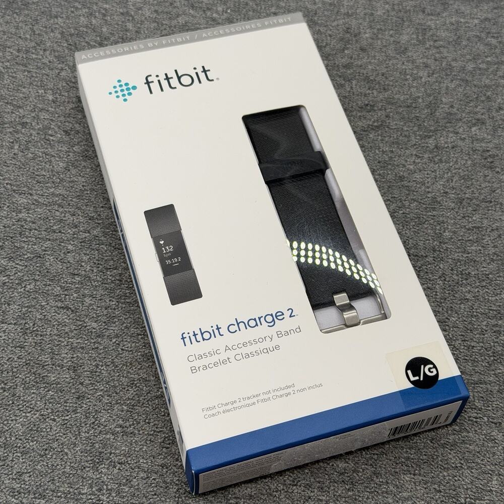 Fitbit Charge 2 Classic Accessory Band Large Blue Replacement Wristband L/G New